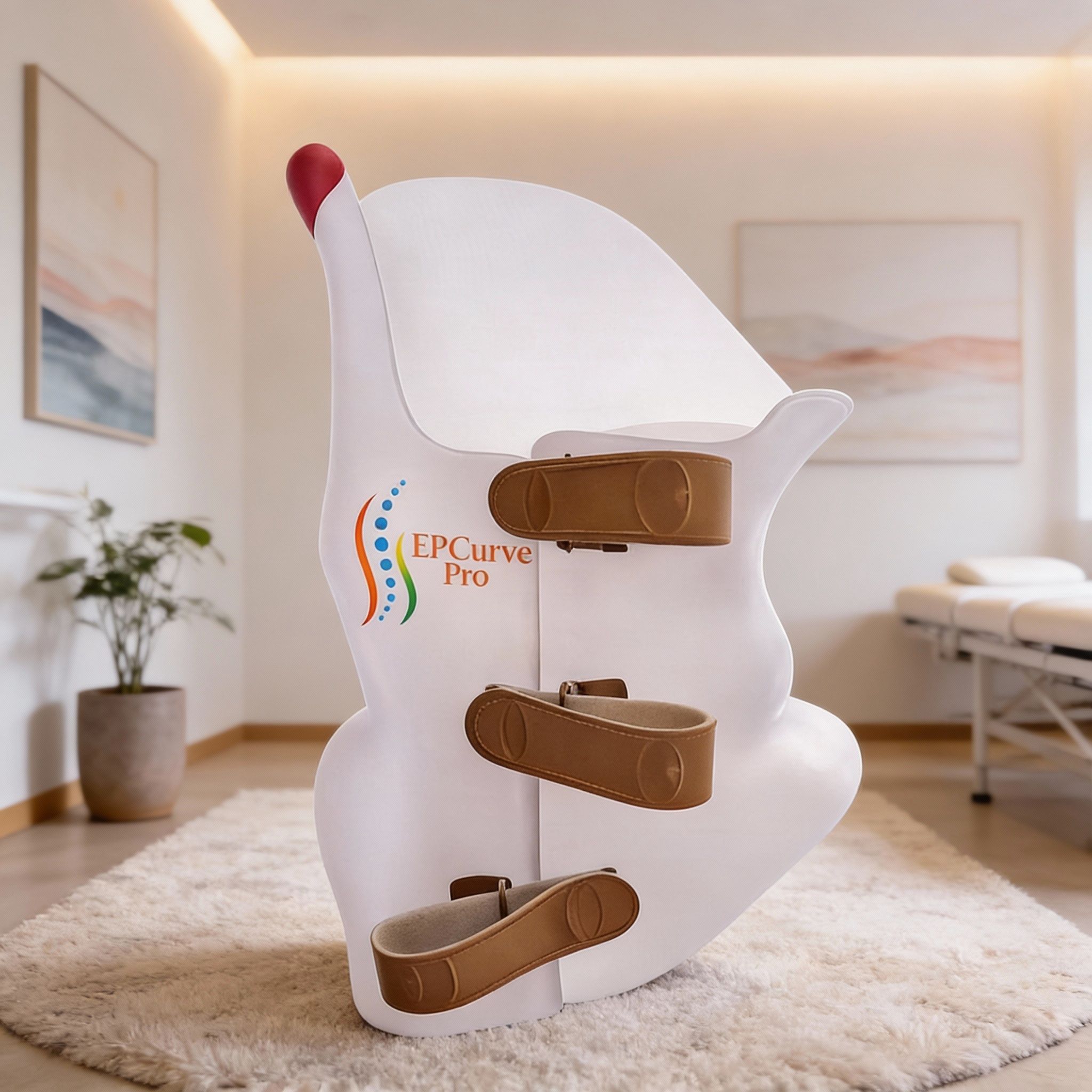 Colete EP Curve Pro para tratamento da escoliose idiopática do adolescente — design personalizado com scan 3D